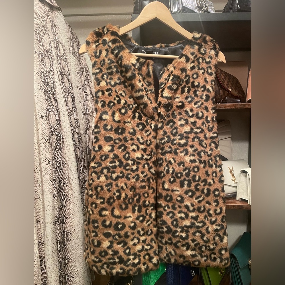 Faux fur vest